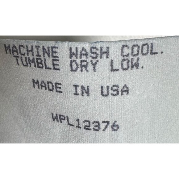 Vintage Pioneer Wear Southwest Ruffle Chambray Blouse Top Size Medium aztec - Picture 5 of 6